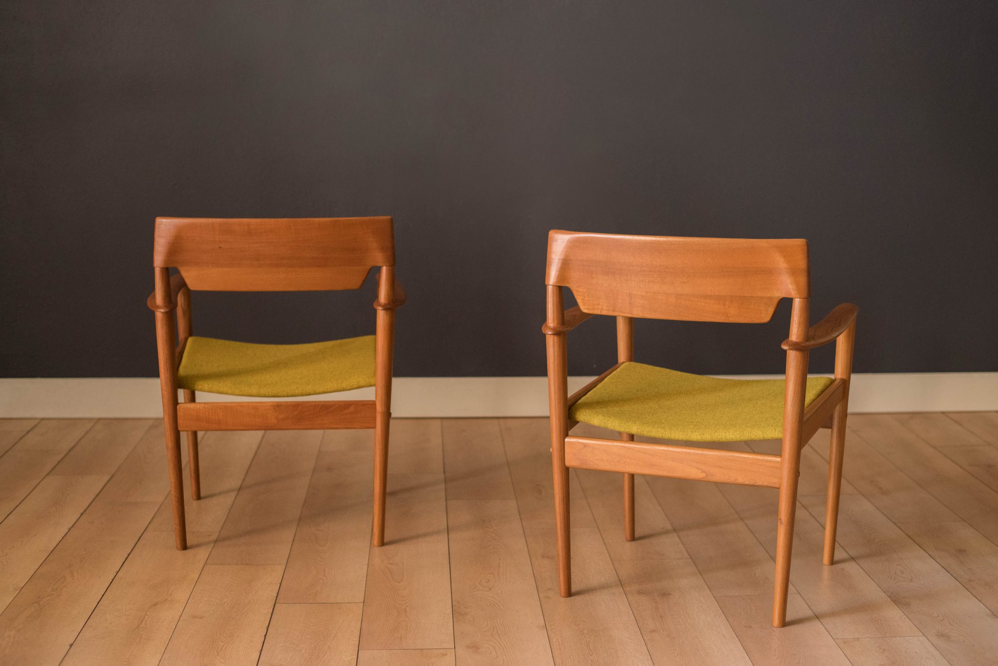 Danish Set Of Six Teak Dining Chairs By Grete Jalk For Poul Jeppesen