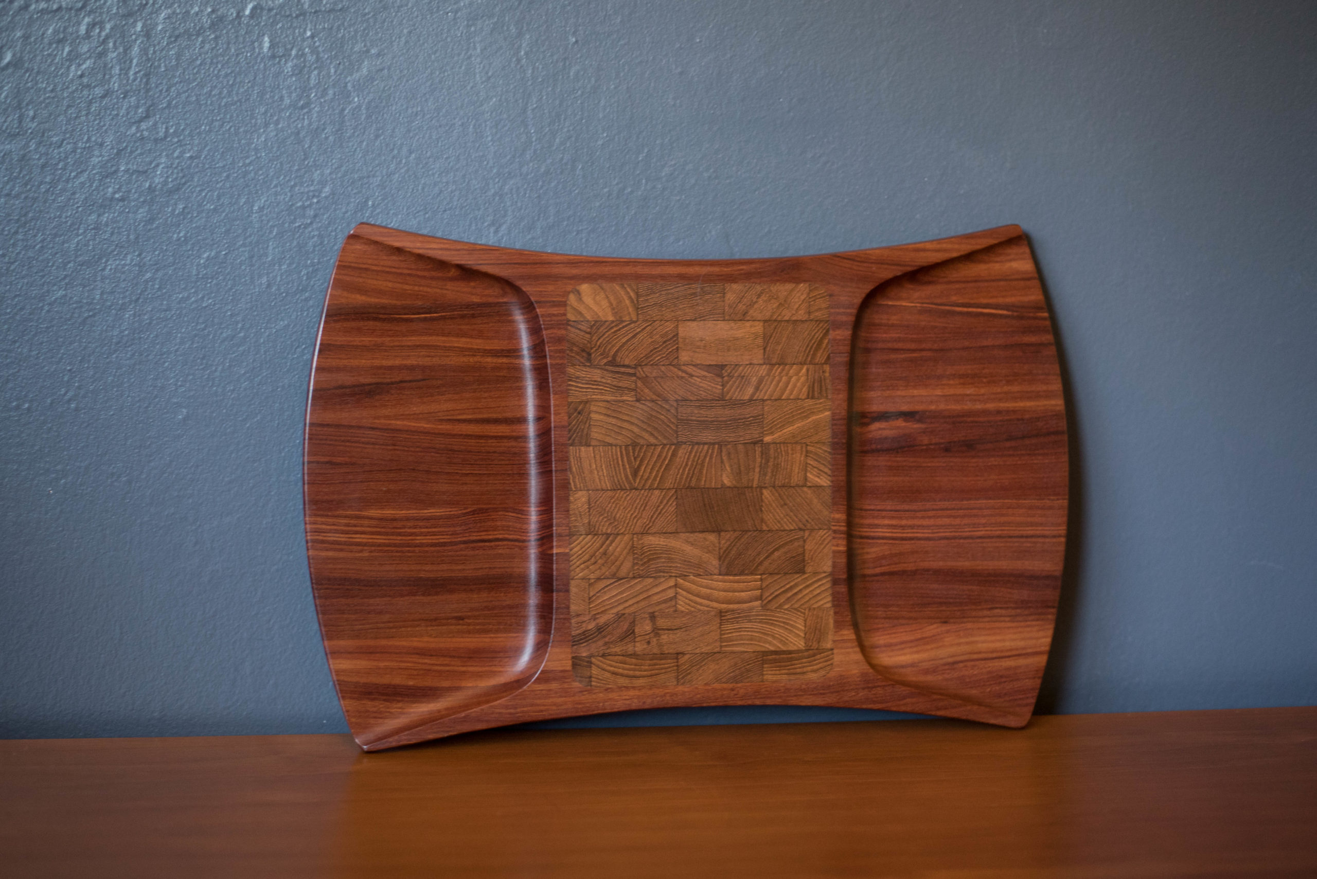 Vintage Rare Woods Dansk Pao Rosa Cutting Board Serving Tray