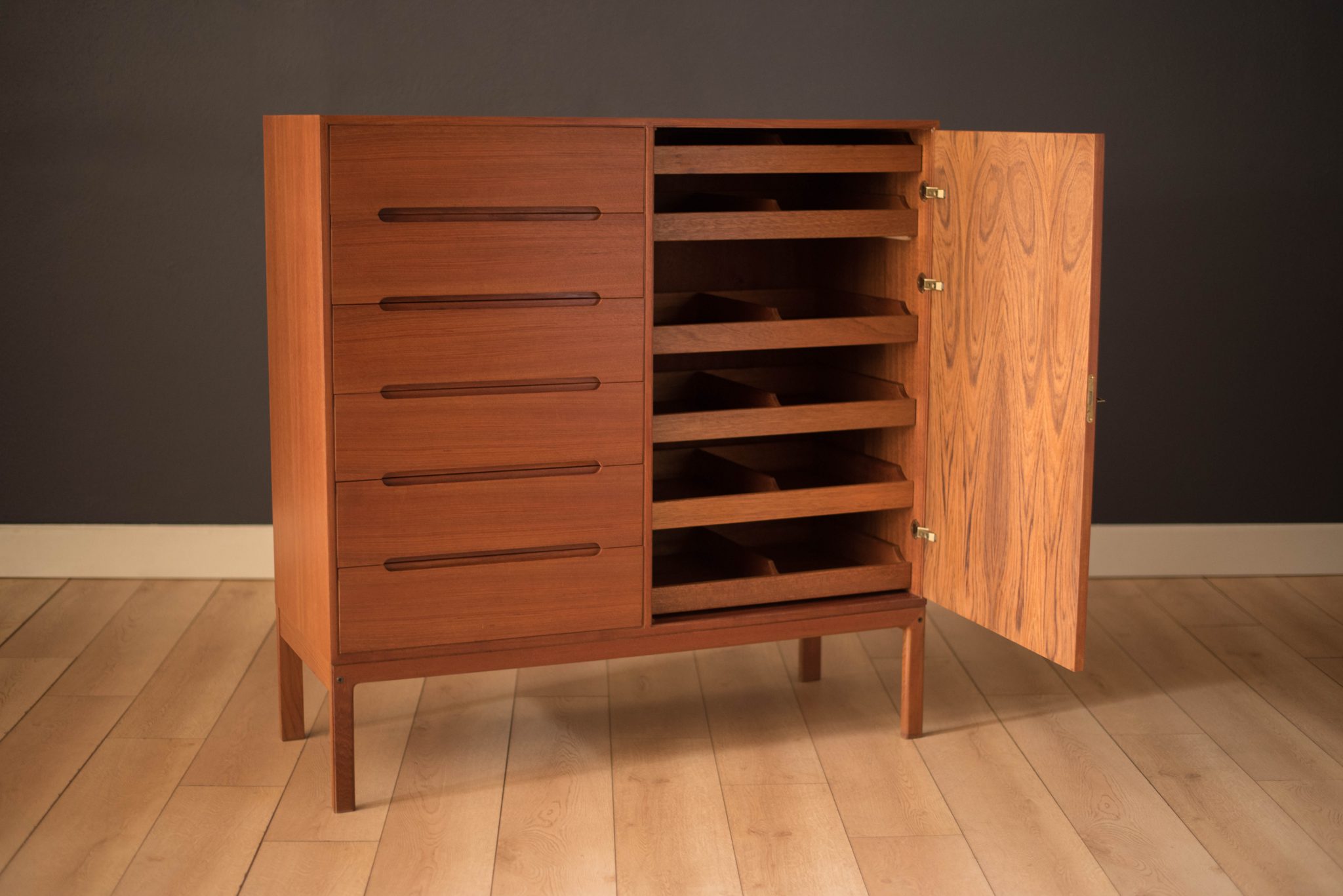 Vintage Danish Teak Gentleman's Dresser Chest by Arne Wahl Iversen