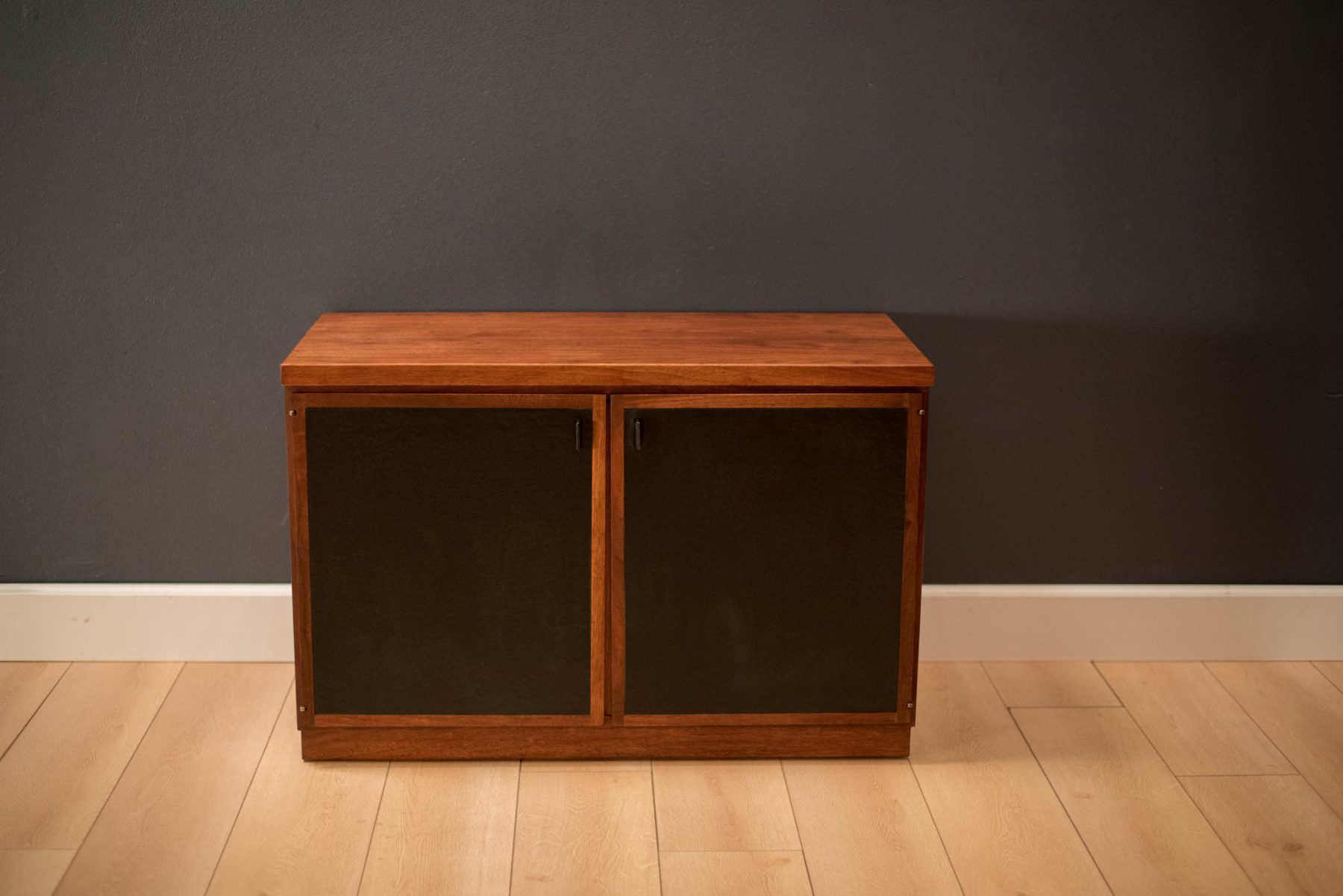 Mid Century Walnut Storage Cabinet - Mid Century Maddist