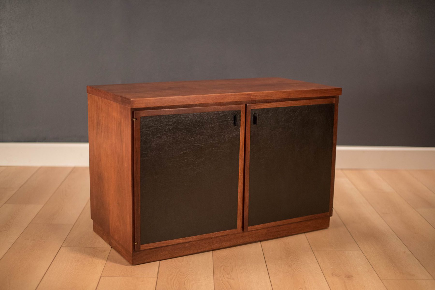 Mid Century Walnut Storage Cabinet - Mid Century Maddist