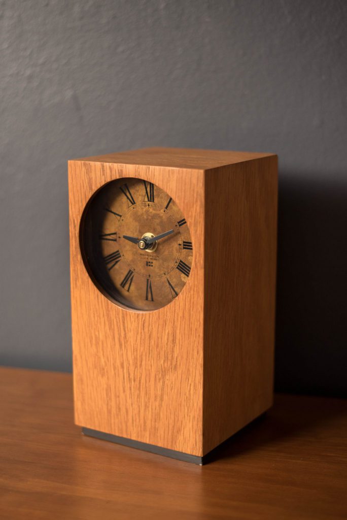 desk clock mini mid century modern