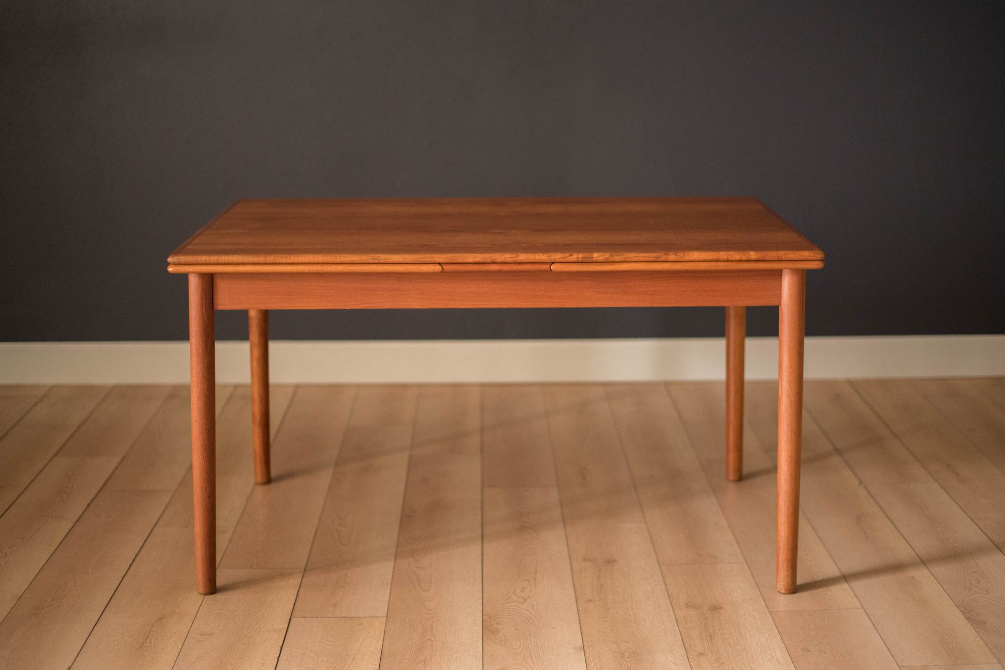 Vintage Danish Expandable Teak Dining Table - Mid Century ...