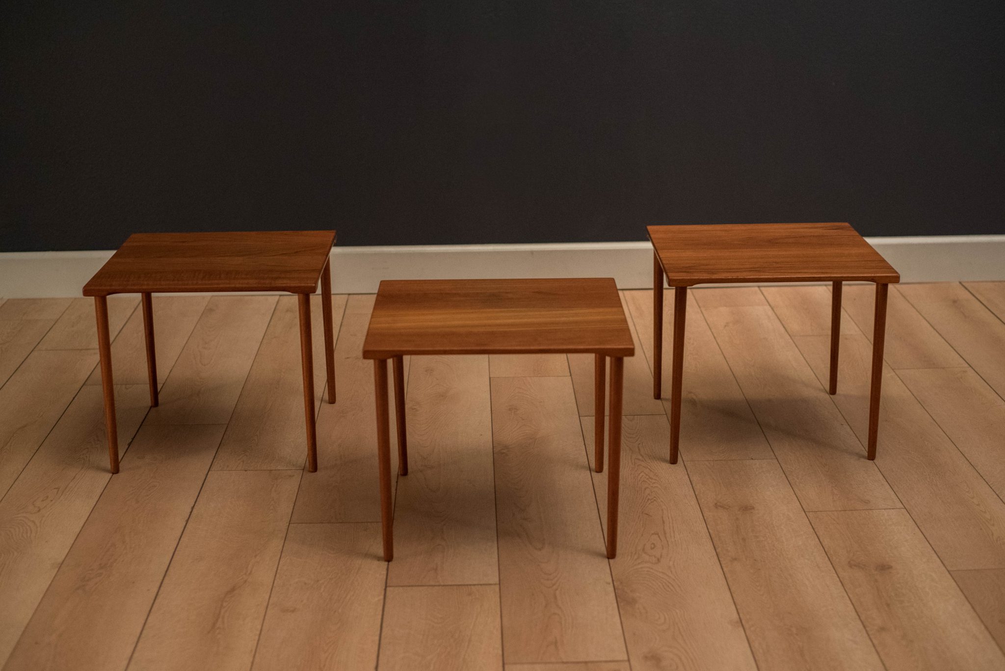 Danish Stacking Teak End Tables by France & Daverkosen - Mid Century ...