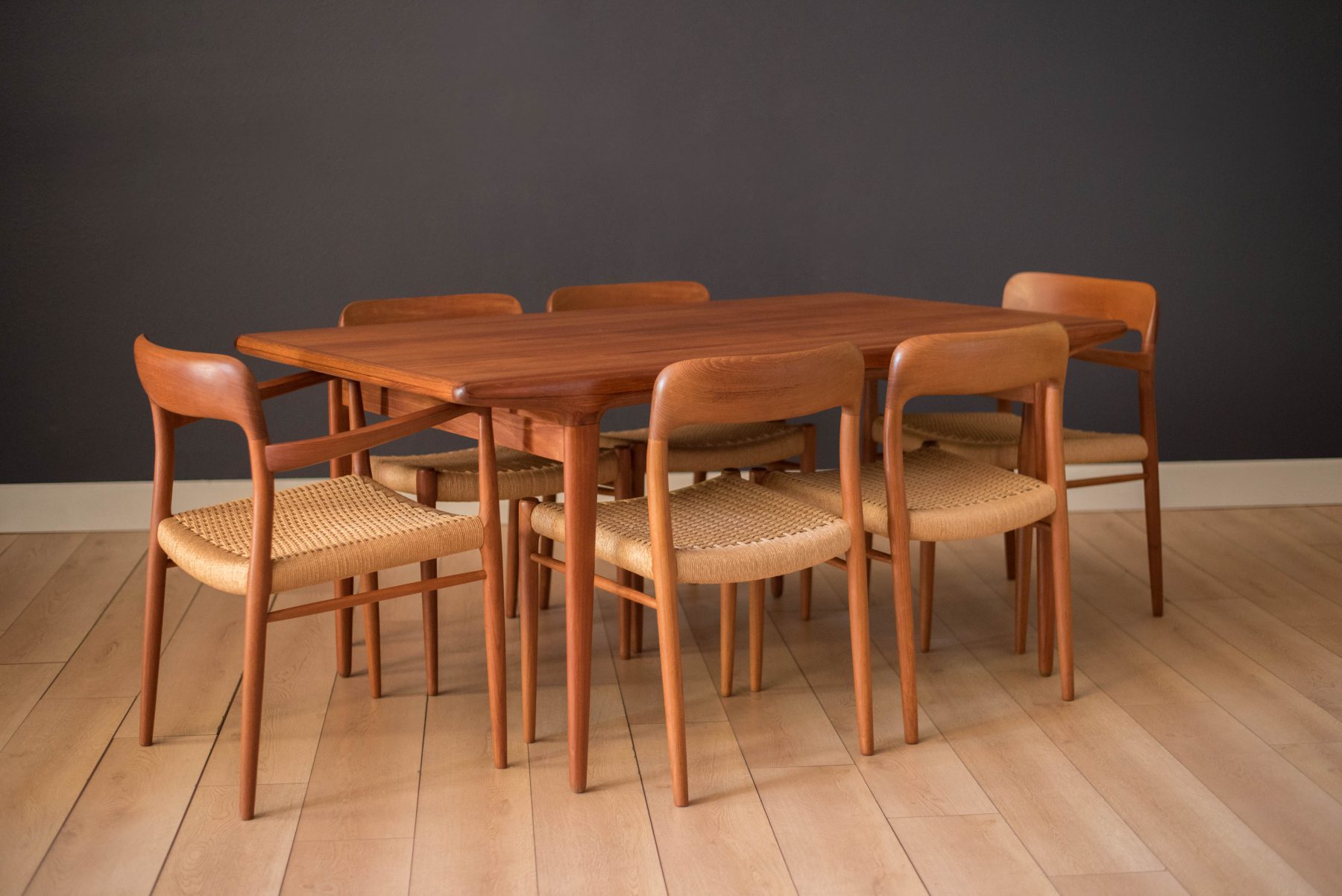 vintage danish dining room chairs